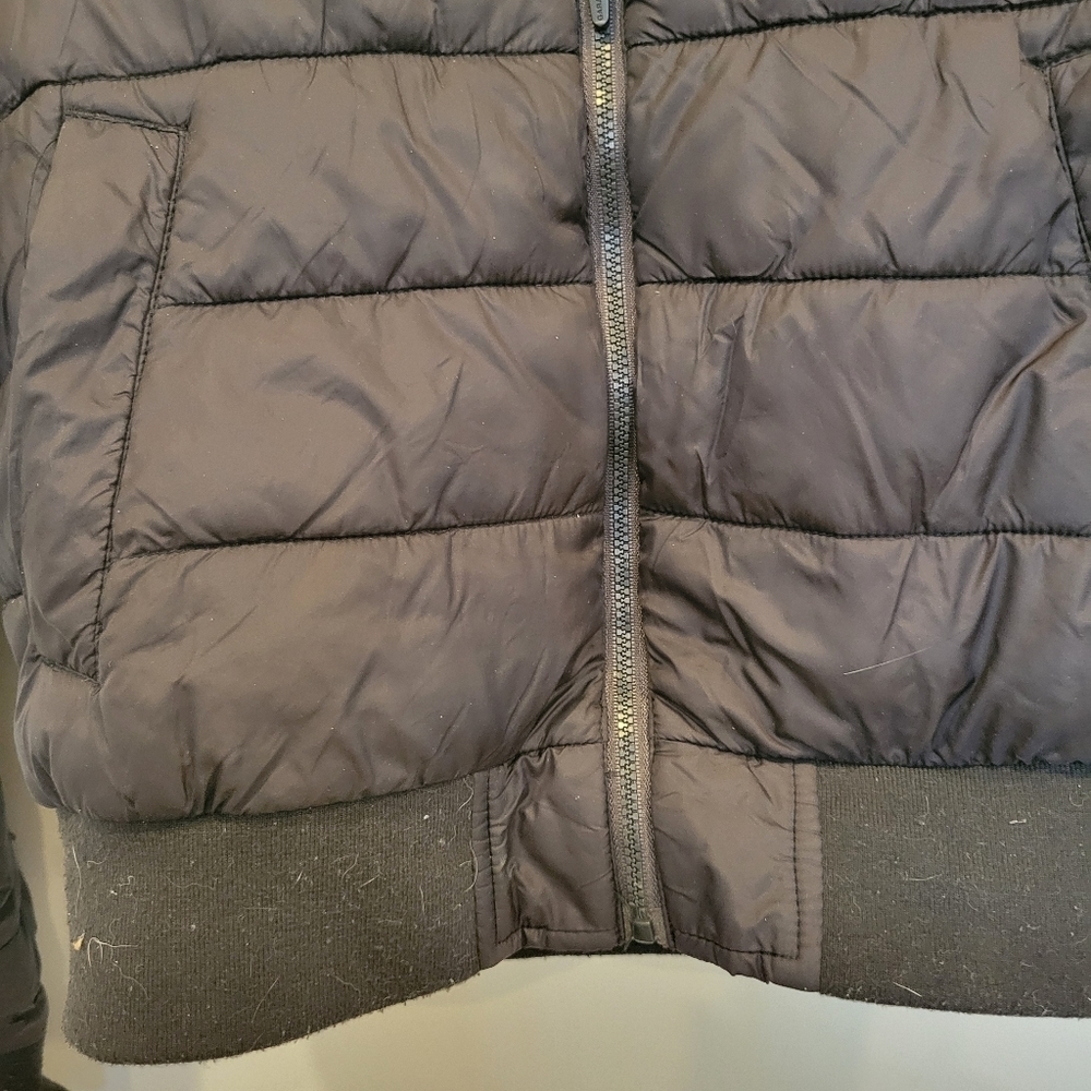 Garage Womans Cropped Puffy Jacket PS Black - Picture 5 of 9